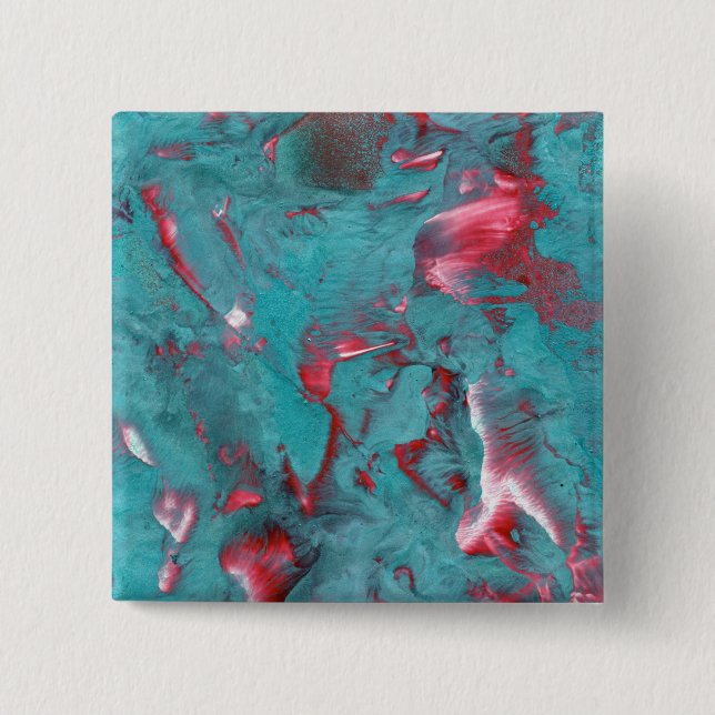 Swirled Marble Rock 15 Cm Square Badge (Front)