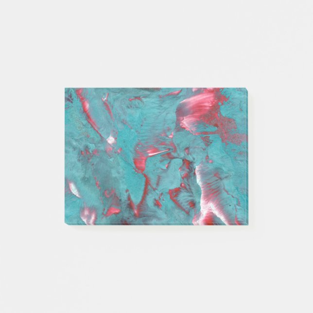 Swirled Marble Stone Post-it Notes (Front)