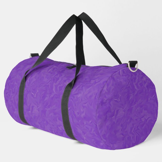 Swirled Shades of Purple Abstract Art Pattern Duff Duffle Bag (Left Corner)