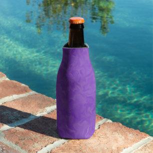 Swirled Shades of Purple Bottle Cooler