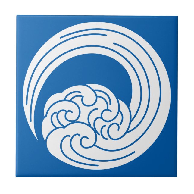 Swirled waves tile (Front)