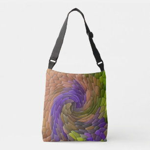 Swirlin' garden..... crossbody bag