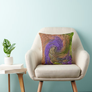 Swirlin' garden..... cushion