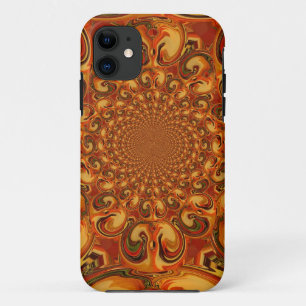 Swirling Abstract  orange, brown, and green tones  Case-Mate iPhone Case