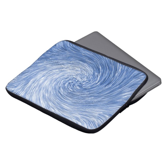 Swirling Blue....... Laptop Sleeve (Front Top)