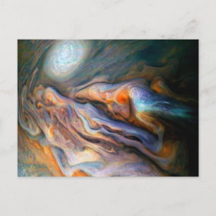 Swirling Clouds Jupiter North Temperate Belt Postcard