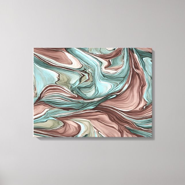 Swirling Colours Abstract Art Wall Print (Front)