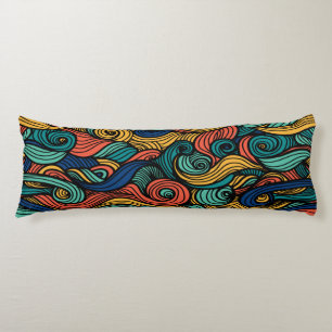 Swirling colours – dynamism for your home body cushion