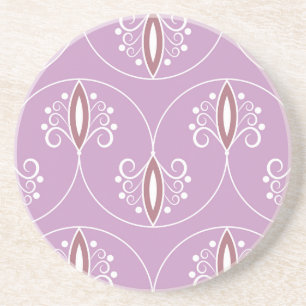 Swirling Elegance: Vintage Geometric Coaster
