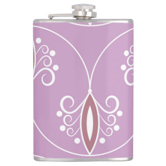 Swirling Elegance: Vintage Geometric Hip Flask