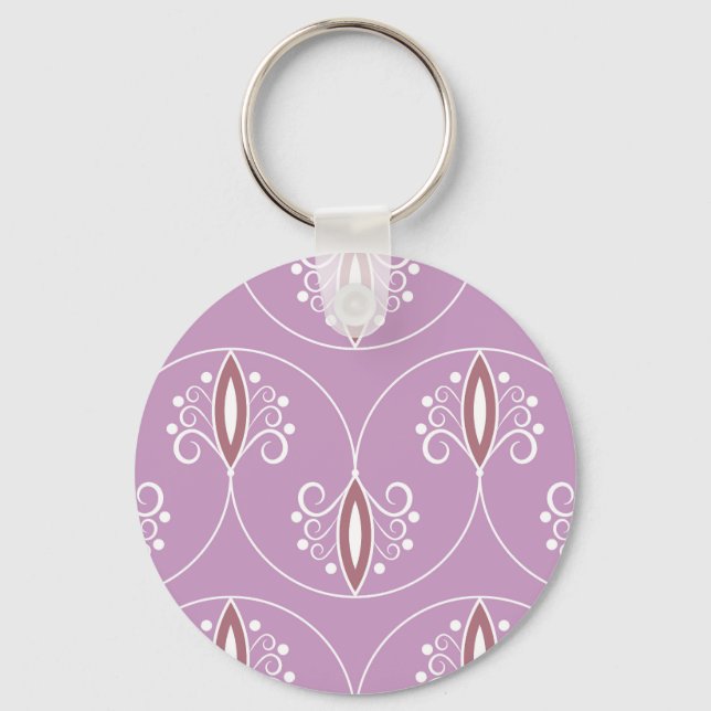 Swirling Elegance: Vintage Geometric Key Ring (Front)