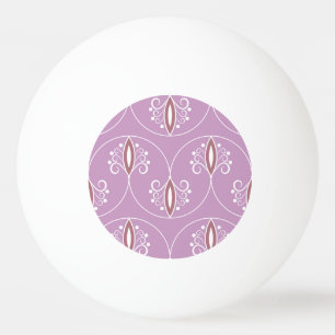 Swirling Elegance: Vintage Geometric Ping Pong Ball