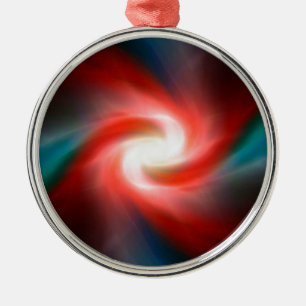 Swirling explosion metal tree decoration