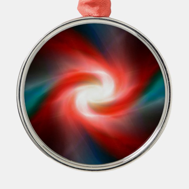 Swirling explosion metal tree decoration (Front)