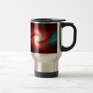 Swirling explosion travel mug