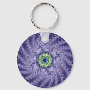 Swirling Eye - Fractal Key Ring