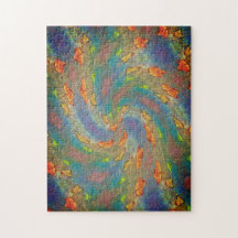 Swirling Fall Leaves