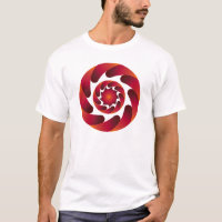 Swirling Flame Mandala – Red & Orange Abstract Ene