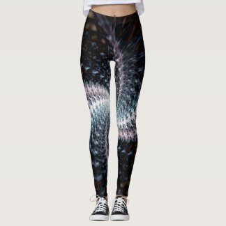 Swirling Fractal Artwork Leggings