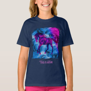 Swirling Fractal Fantasy Horse Art Personalized T-Shirt