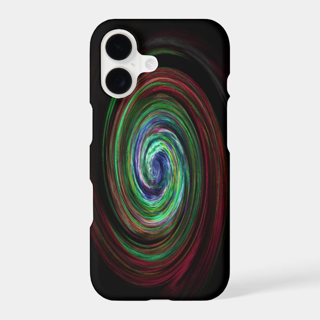 Swirling Galaxy Cool Abstract Black (Back)
