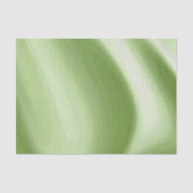 Swirling Green Tissue Paper (Front)