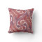 Swirling Hares Tesselation Soft red Pillow 8