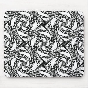 Swirling in Black&White... Mouse Pad
