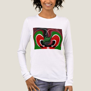 Swirling Kenyan Flag: A Modern Motif Art Tri-Blend Shirt