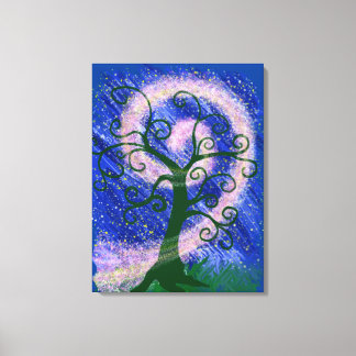 Swirling Magic Tree Canvas Print