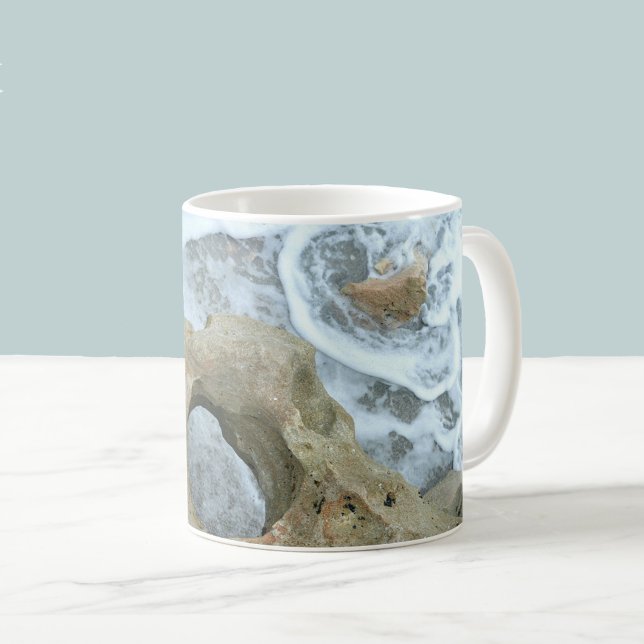 Swirling Ocean Blowing Rocks Jupiter Florida Coffee Mug (Creator Uploaded)