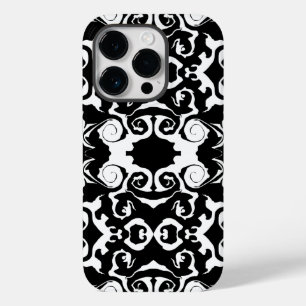 Swirling Pattern in Black and White Case-Mate iPhone 14 Pro Case