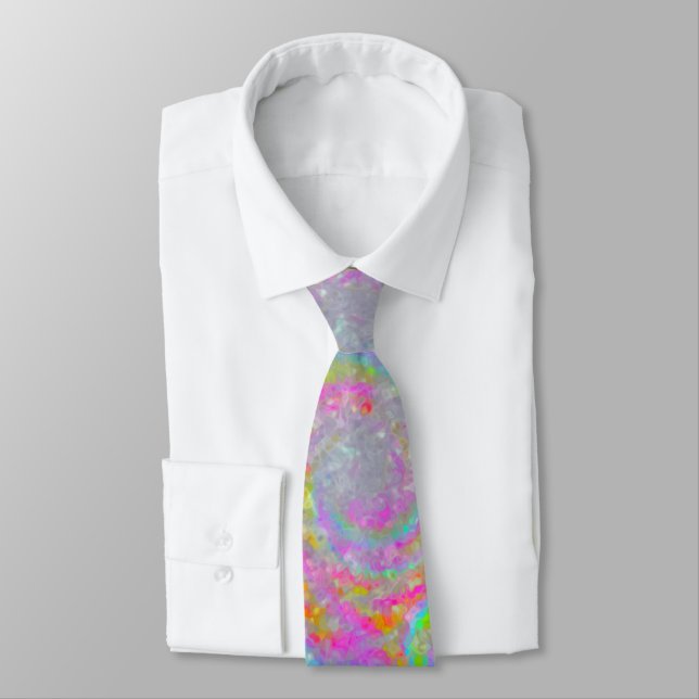 Swirling Psychedelic Dreams Tie (Tied)