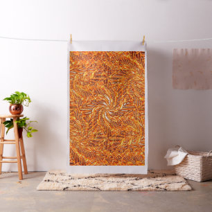 Swirling pumpkin lace..... fabric