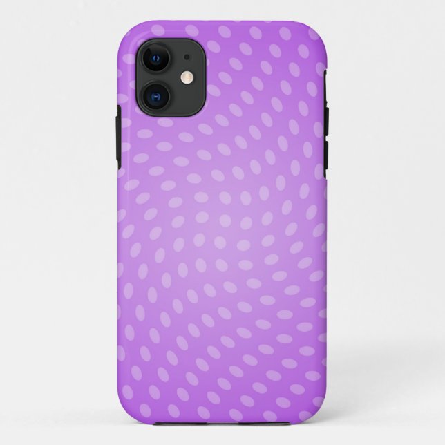 Swirling Purple Polka Dots Case-Mate iPhone Case (Back)