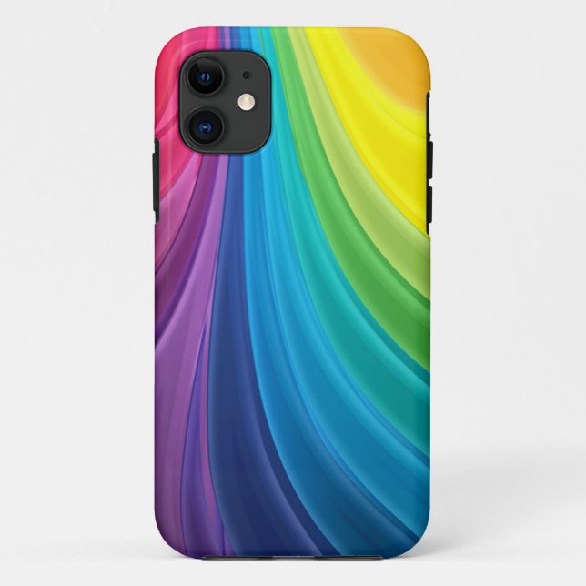 Swirling Rainbow Abstract Case-Mate iPhone Case (Back)