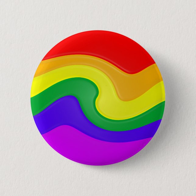 Swirling Rainbow Button (Front)