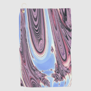 SWIRLING RIVER WATER GOLF TOWEL