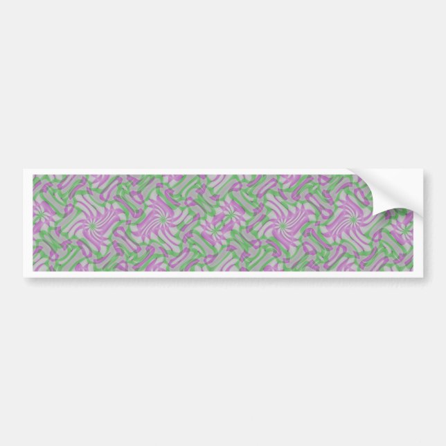 Swirling Rosettes Bumper Sticker (Front)