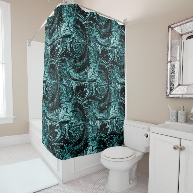 Swirling Sea...... Shower Curtain (In Situ)