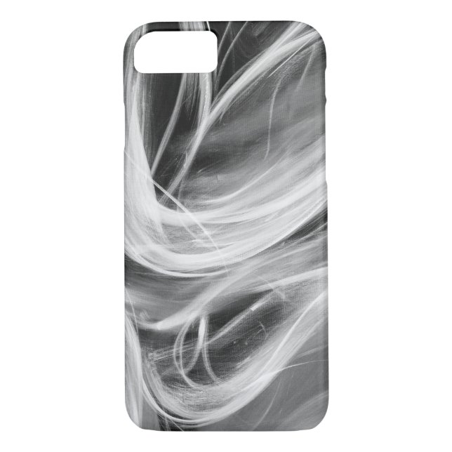 swirling smoke design on black Case-Mate iPhone case (Back)
