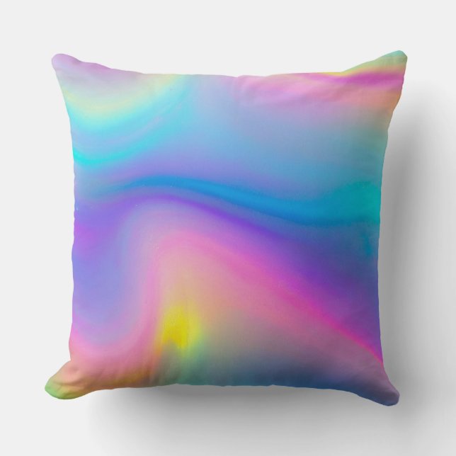 Swirling Spectrum Cushion (Front)