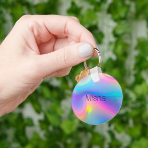 Swirling Spectrum Key Ring