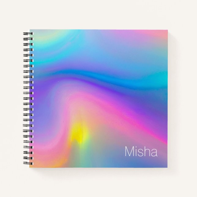Swirling Spectrum Notebook (Front)