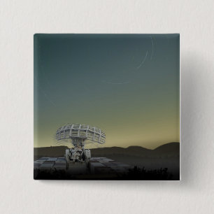 Swirling Stars 15 Cm Square Badge