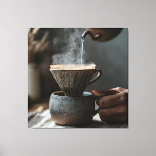 Swirling Steam Handheld Pour Canvas Print