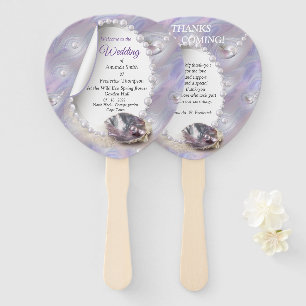 Swirling Symphony with the Mother of Pearls Hand Fan