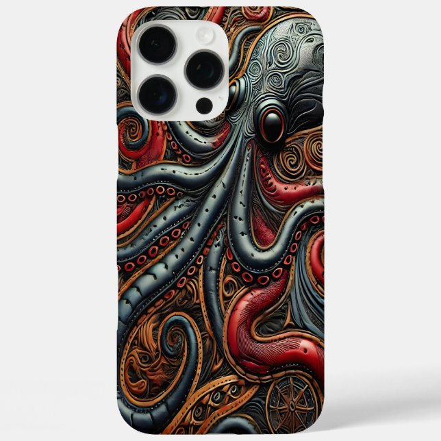 Swirling Tentacles: Octopus in Focus Case-Mate iPhone Case (Back)