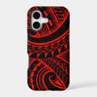 swirling tribal polynesian tatoos in bright