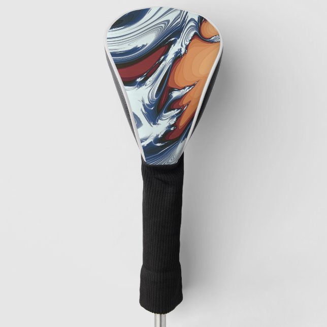 SWIRLING WATER GOLF HEAD COVER (Front)